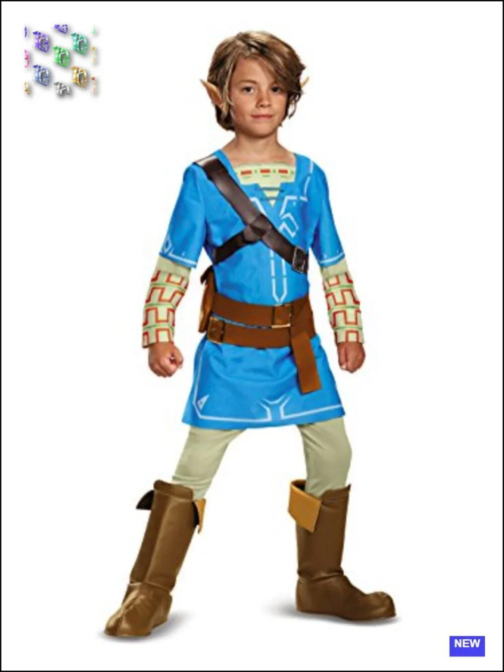 Kids Link Deluxe Costume Medium 7-8 Official Zelda Breath of Wild